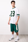 Oversized V-Neck Graphic T-Shirt (1)