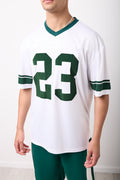 Oversized V-Neck Graphic T-Shirt (3)