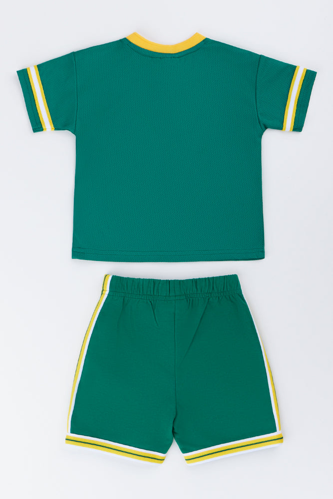 Green Bokkie Graphic Shorts Set (2)