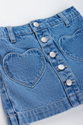 Heart Pocket Denim Skort (1)