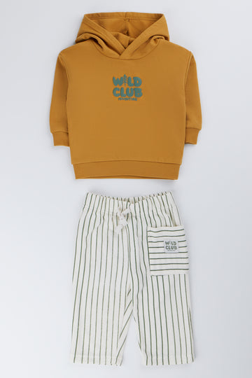 Brown Oversized Wild Club Tracksuit