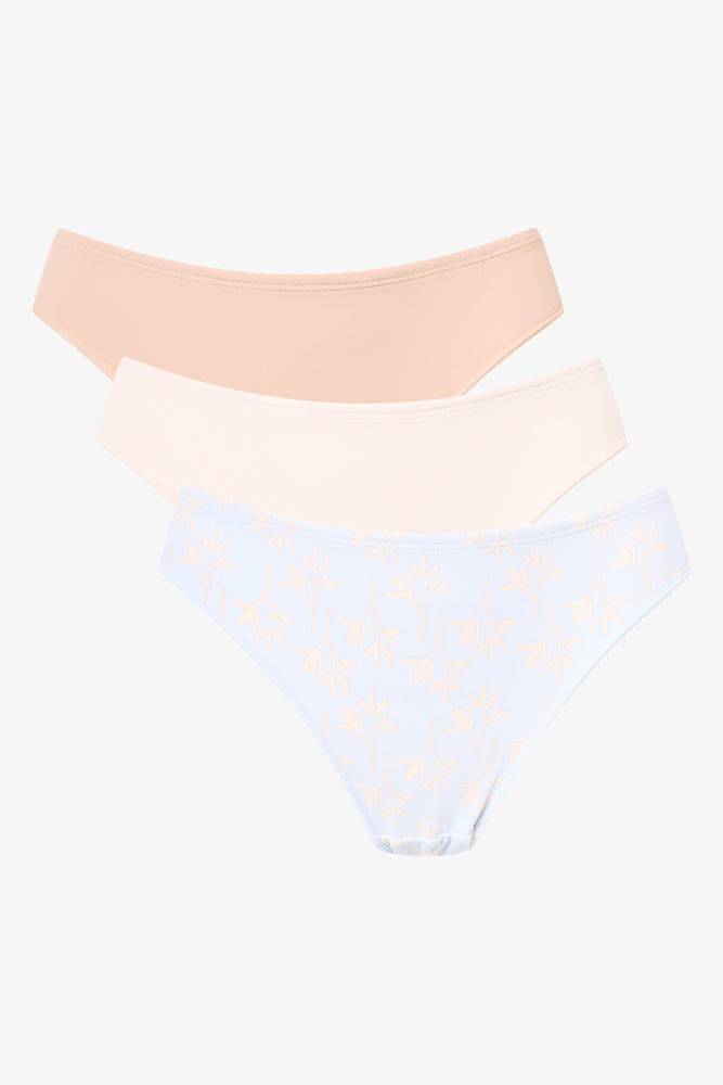 3 Pack Printed Bikini Briefs (1)