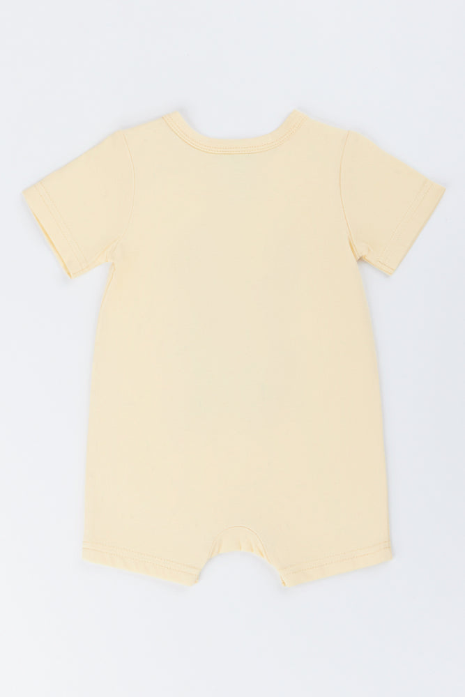 Yellow Love My Family Romper (2)