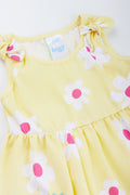 Yellow Bluey Floral Baby Dress (1)