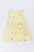 Yellow Bluey Floral Baby Dress (3)