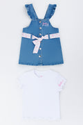 Barbie Denim Pinafore Dress Set (3)