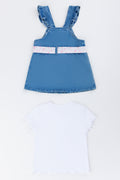 Barbie Denim Pinafore Dress Set (4)
