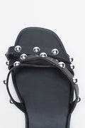 Black Studded Strappy Sandals (4)