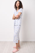 Floral Button Through Capri Set (1)