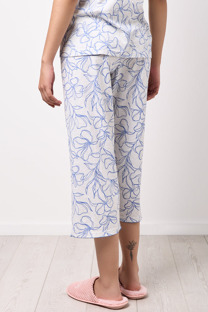 Floral Button Through Capri Set (6)