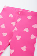 Pink Heart Print Leggings (1)
