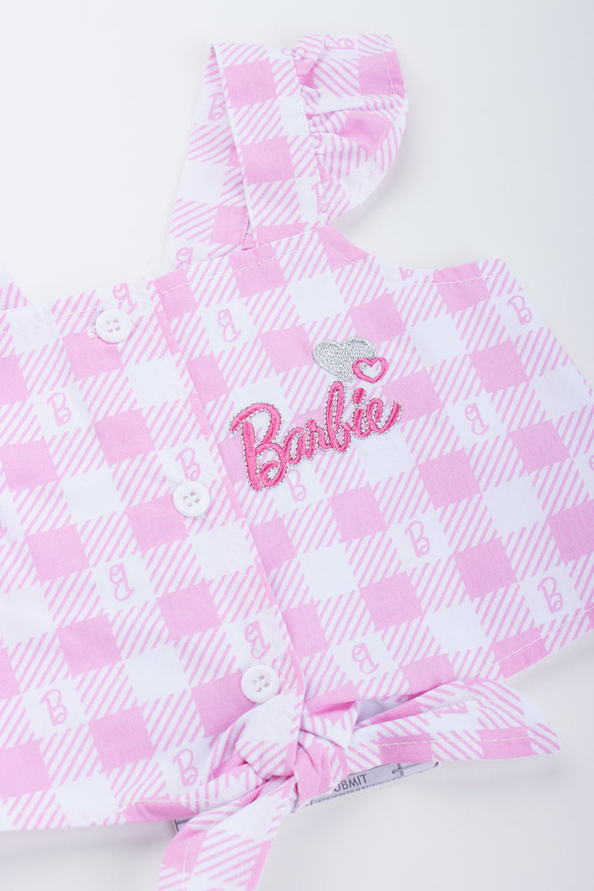 Pink Gingham Barbie Two Piece Set (1)