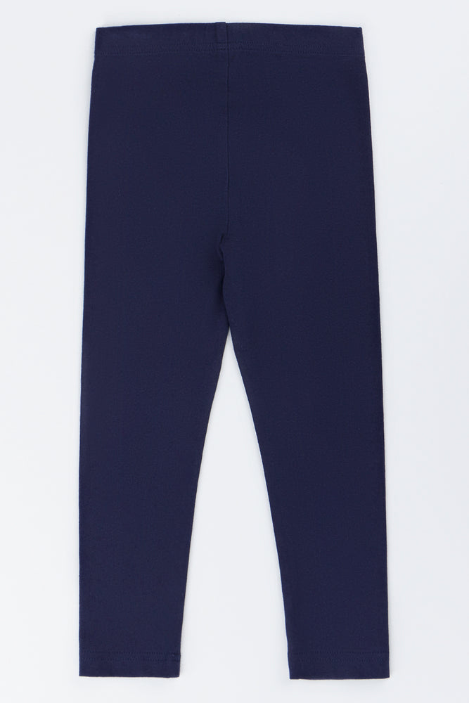 Essential Navy Stretch Leggings (2)