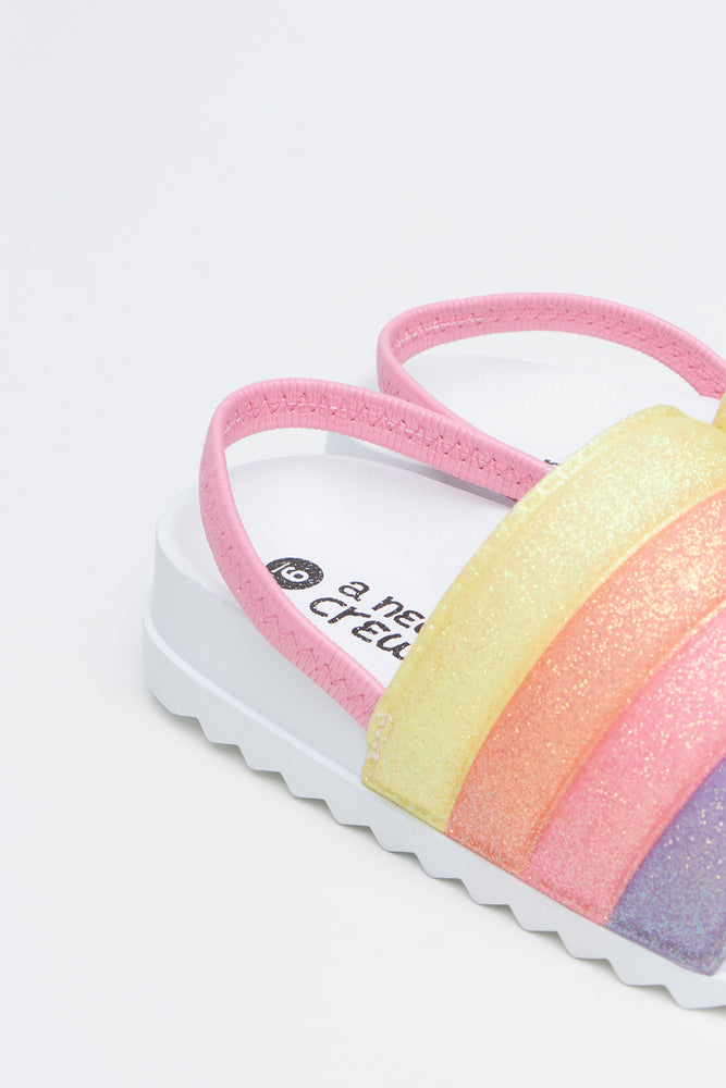 Sparkle Rainbow Quilted Slides (3)
