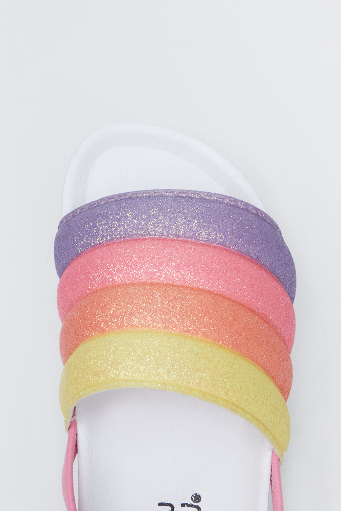 Sparkle Rainbow Quilted Slides (4)
