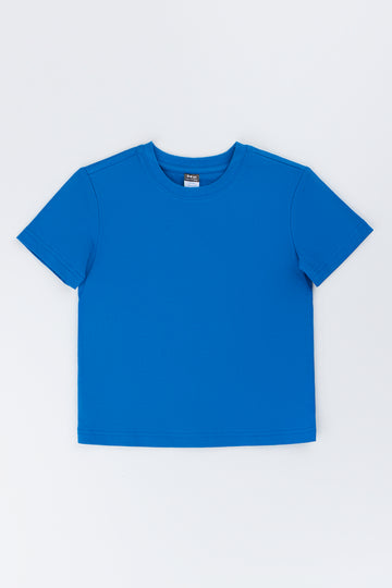 Basic Blue Short Sleeve T-Shirt