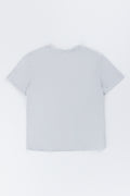 Grey Melange Basic T-Shirt (2)