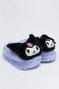 Lilac Kuromi Plush Novelty Slippers