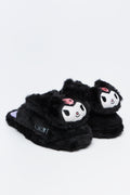Kuromi Plush Novelty Slippers