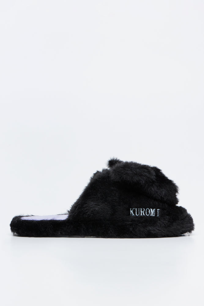 Kuromi Plush Novelty Slippers (1)