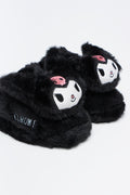 Kuromi Plush Novelty Slippers (2)