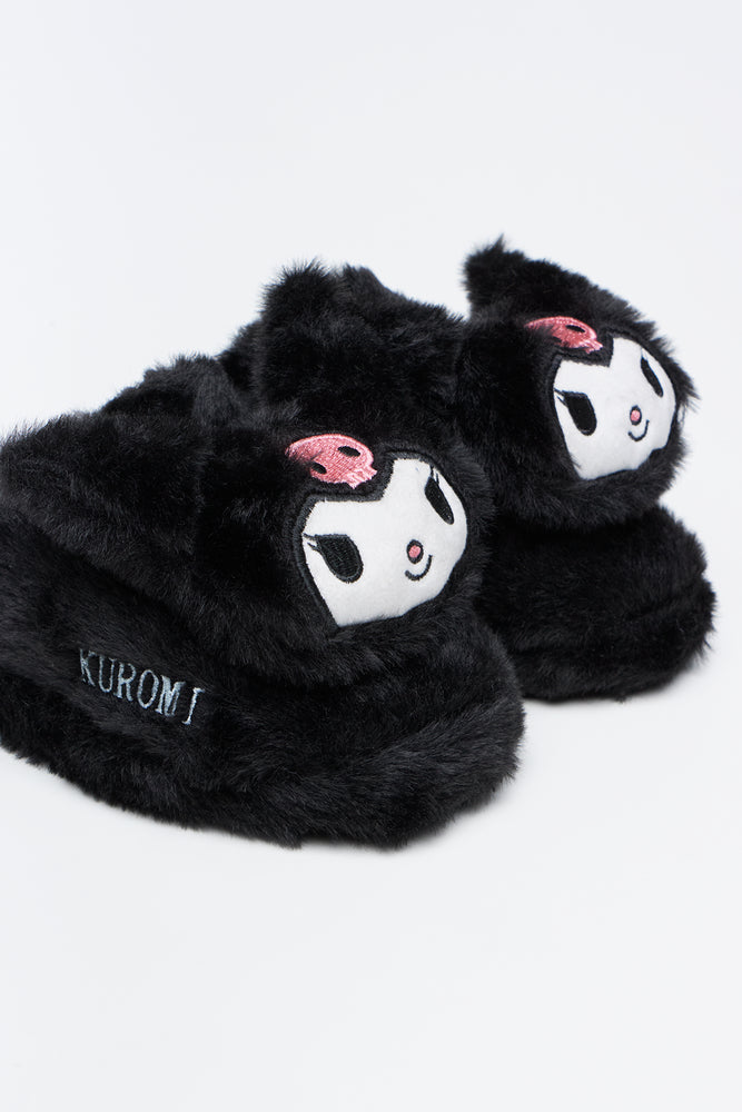 Kuromi Plush Novelty Slippers (2)