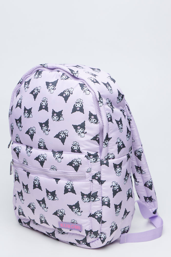 Kuromi Print Lilac Backpack (1)