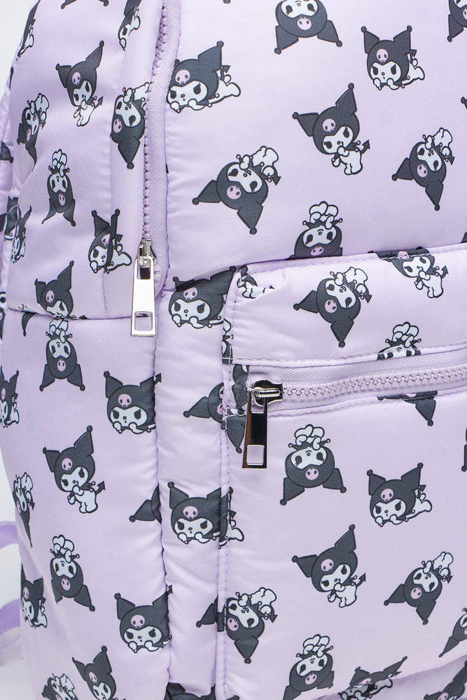 Kuromi Print Lilac Backpack (2)