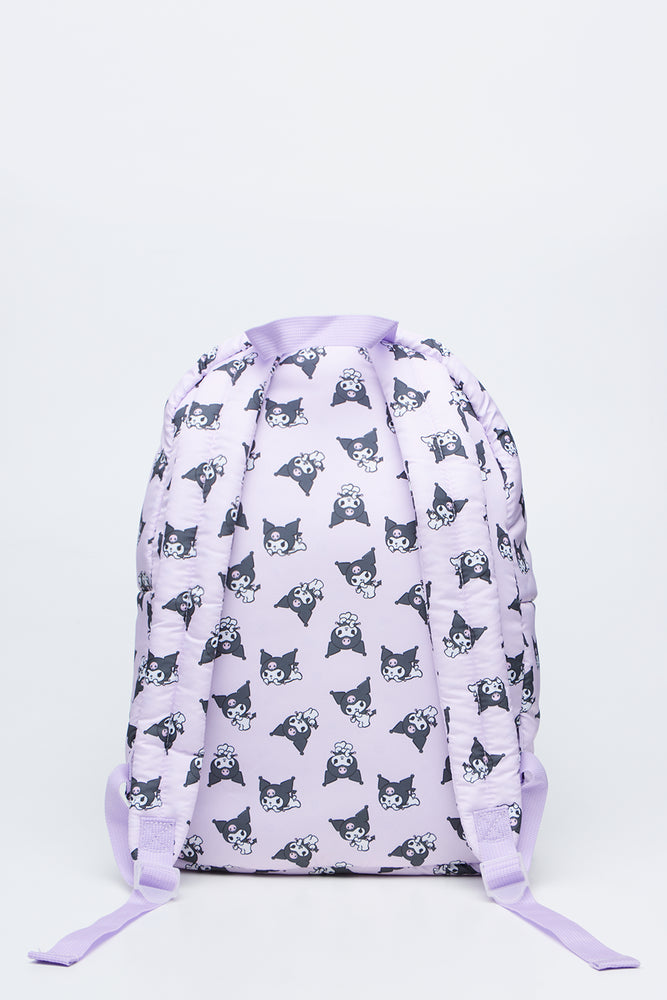 Kuromi Print Lilac Backpack (4)