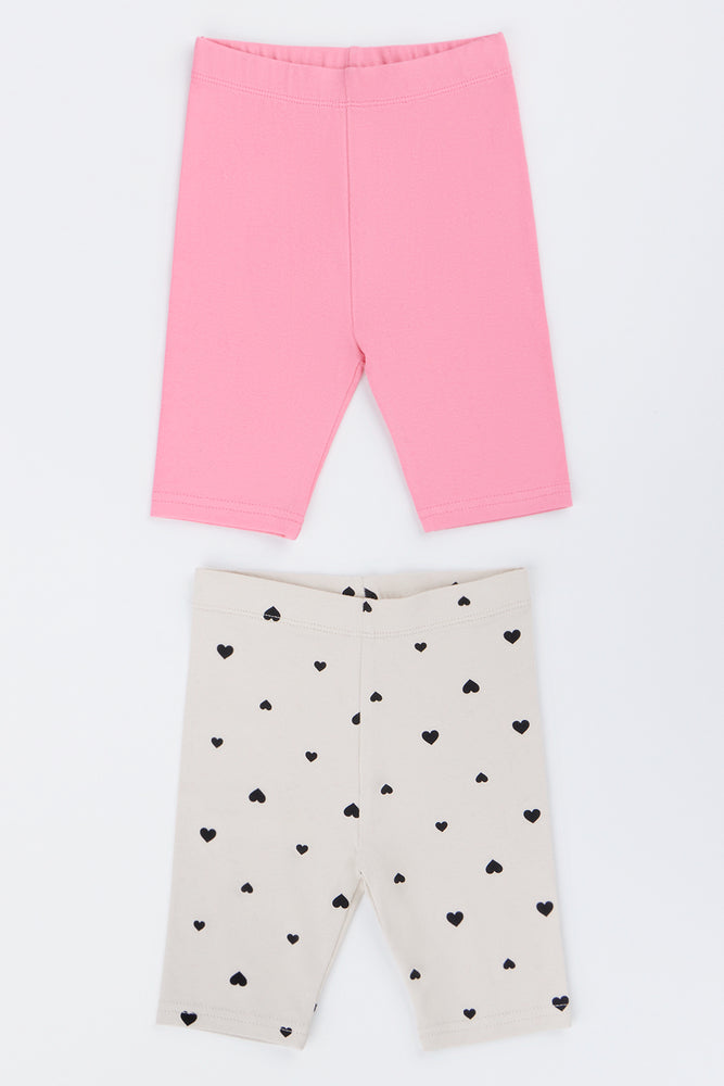 2 Pack Print Cropped Leggings