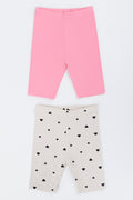 2 Pack Print Cropped Leggings