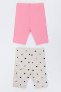 2 Pack Print Cropped Leggings (2)