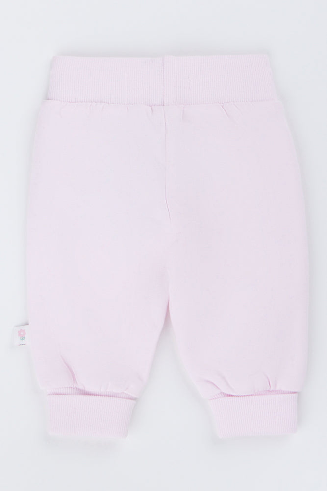 Pink Smile Graphic Baby Trackpants (2)