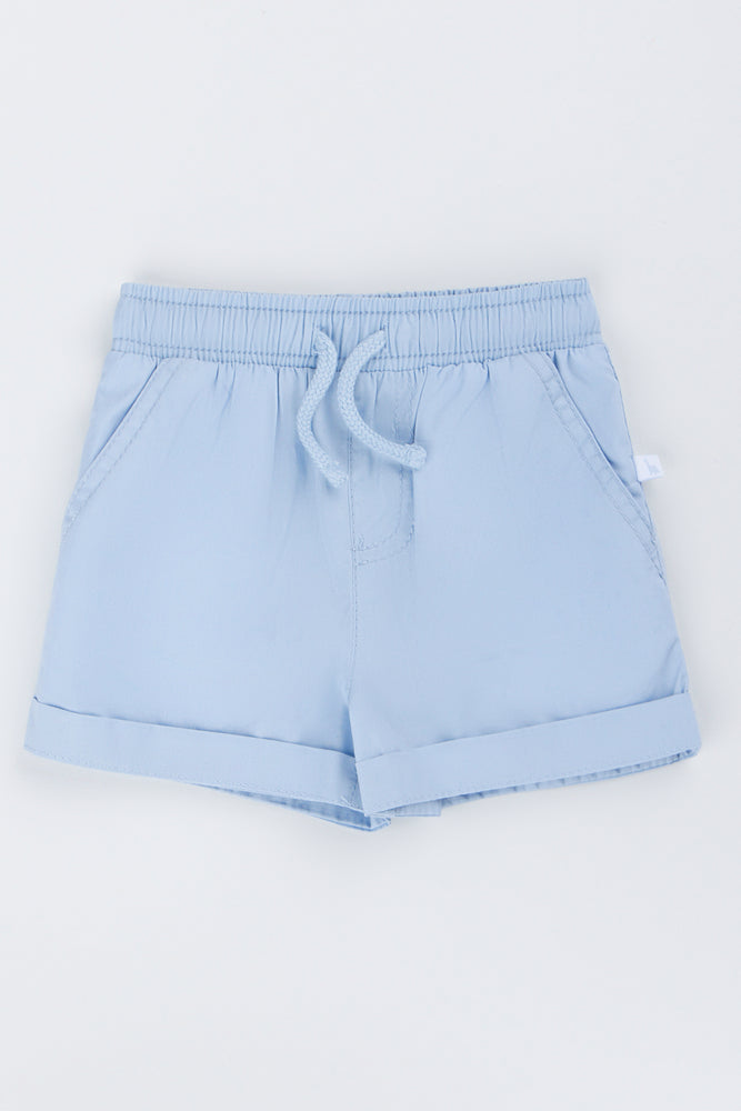 Baby Boys Woven Blue Shorts