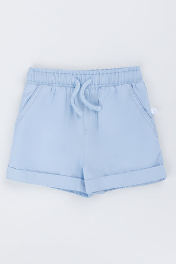 Baby Boys Woven Blue Shorts