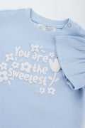 Sweetest Frill Sleeve Baby T-Shirt (1)