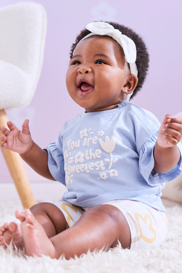 Sweetest Frill Sleeve Baby T-Shirt