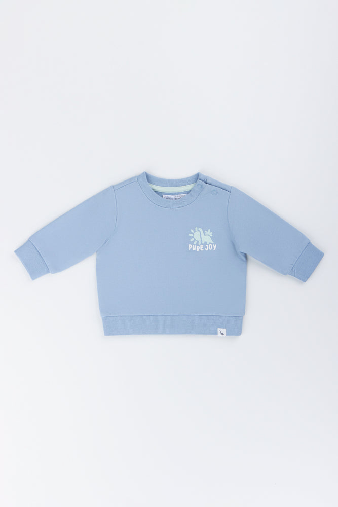 Blue Pure Joy Baby Sweatshirt