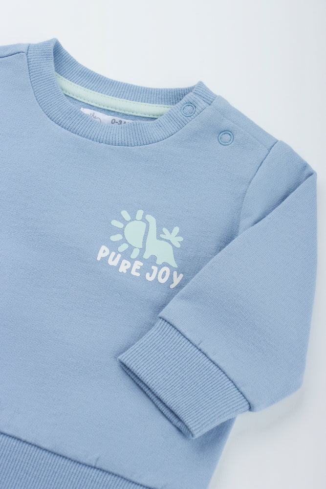 Blue Pure Joy Baby Sweatshirt (1)
