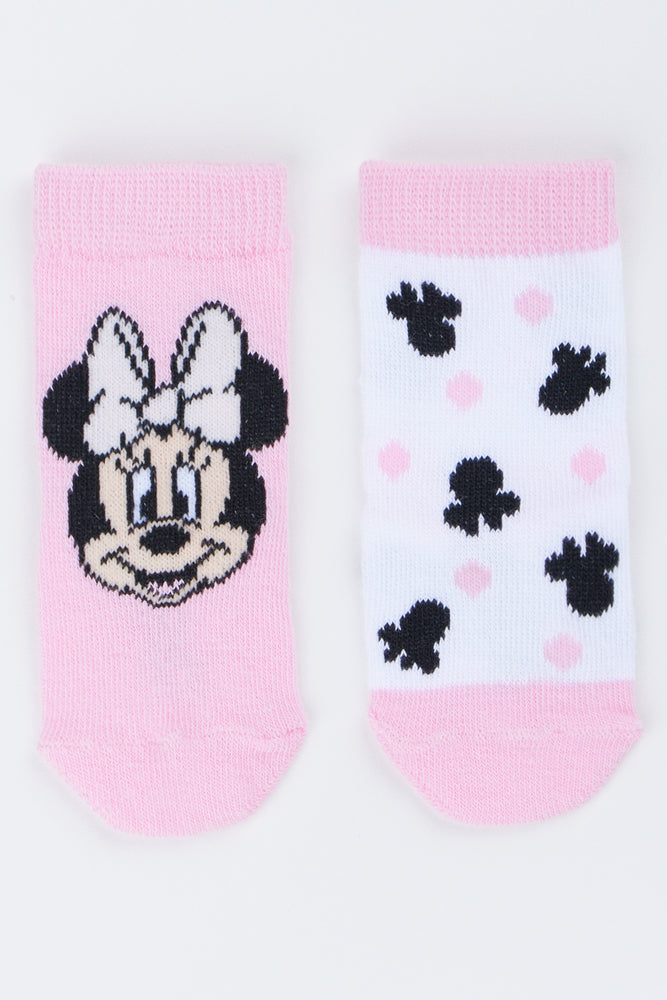 Minnie Mouse Pink Baby Socks