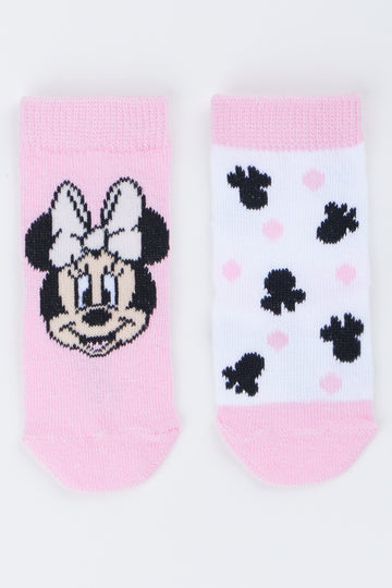 Minnie Mouse Pink Baby Socks