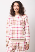 Pink Check Soft Sherpa Pyjamas