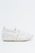 Natural Crochet Baby Crib Pumps (1)