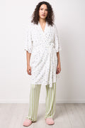 Floral Waffle Kimono Dressing Gown