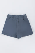 Textured Knit Baby Shorts Grey (2)