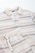 Striped Texture Short Set (1)