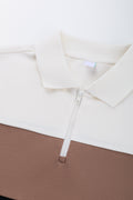 Three Colour Block Zip Golfer (1)
