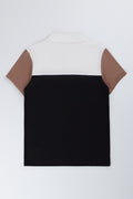 Three Colour Block Zip Golfer (2)