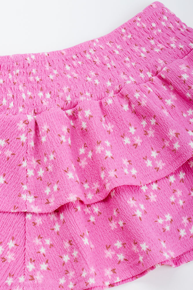 Pink Ditsy Floral Rara Skirt (1)