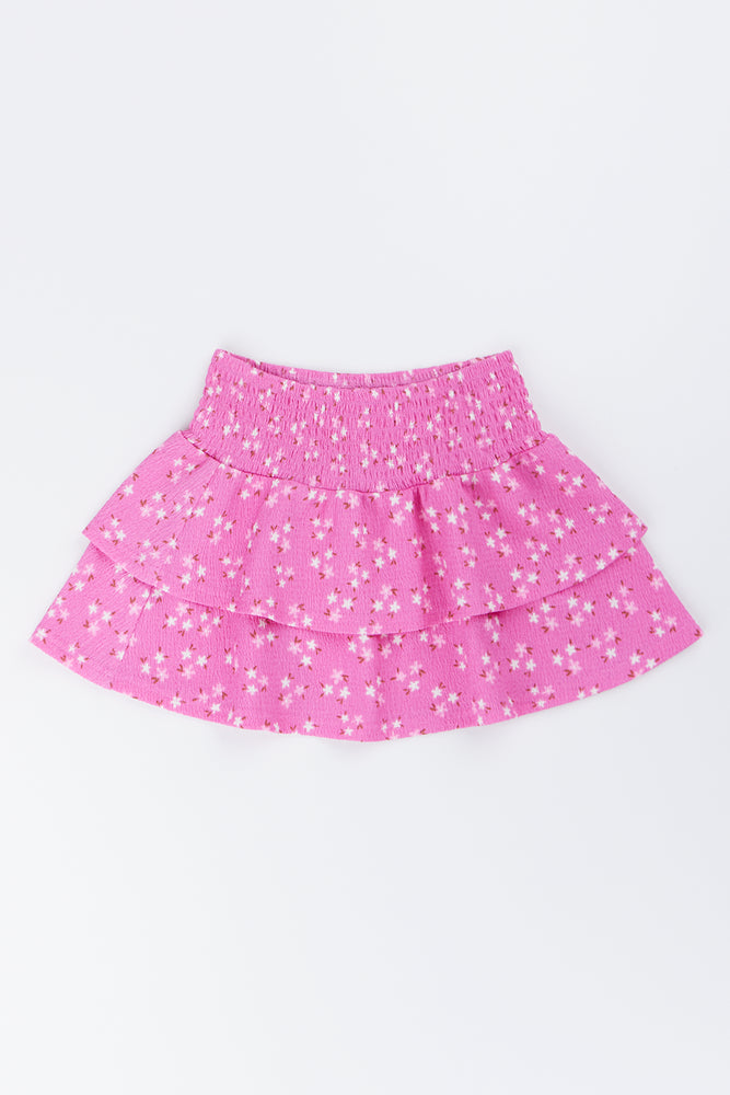 Pink Ditsy Floral Rara Skirt (2)